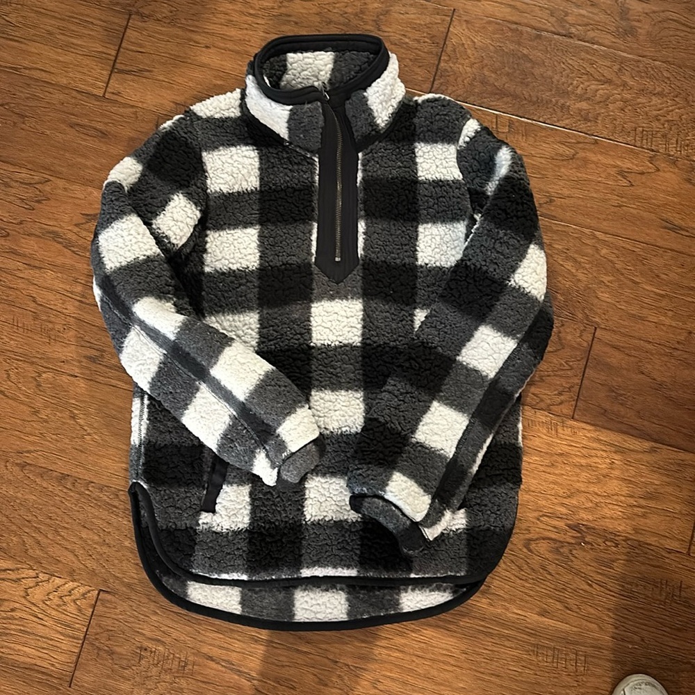 Abercrombie & Fitch Sherpa quarter zip